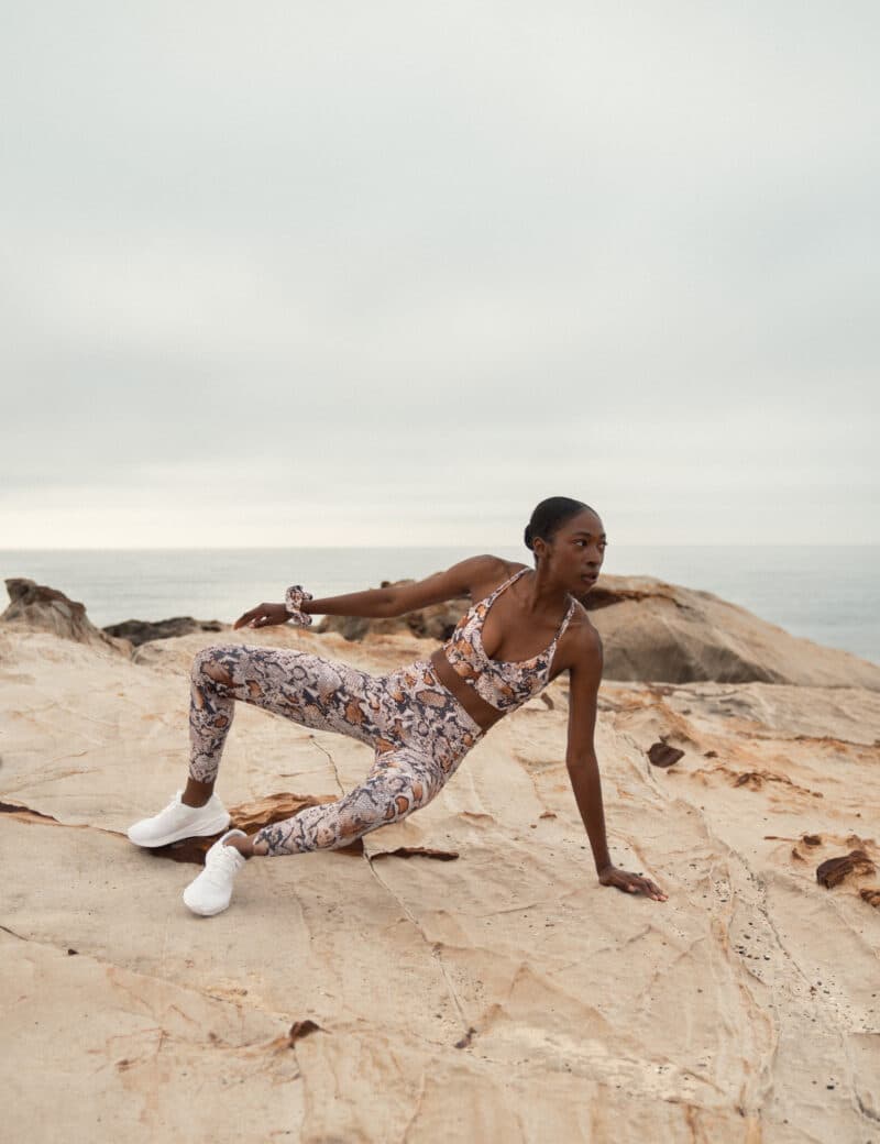 Legging White Snake animal print