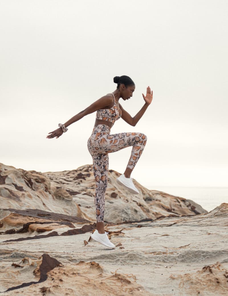 Legging White Snake animal print