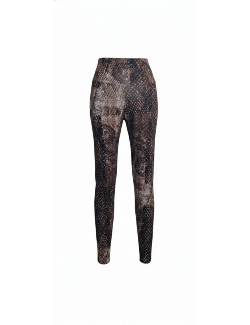 Legging dark snake animal print