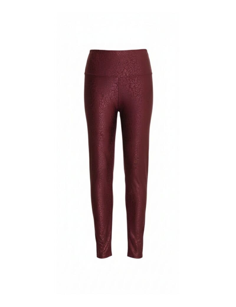Leopard red riding legging