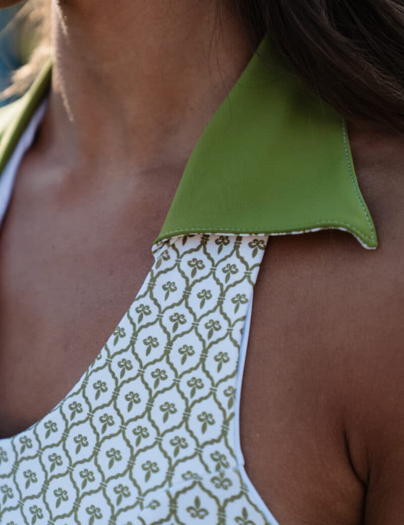 Top Mint Flor de Lis