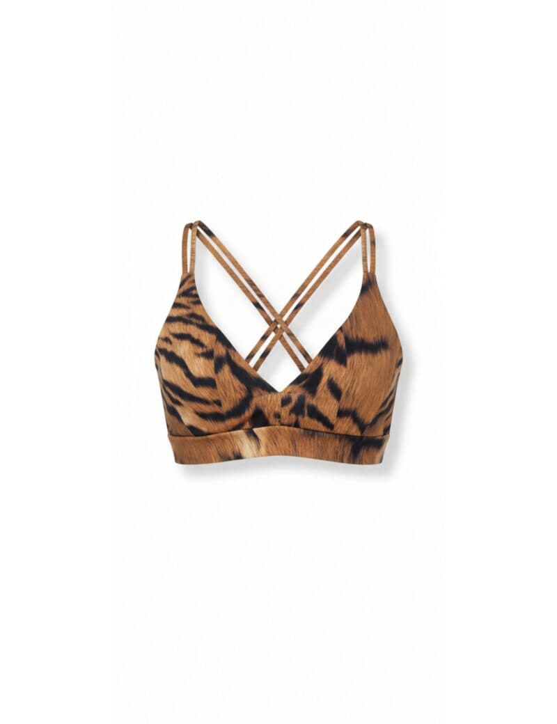 Top Ambar Tiger animal print