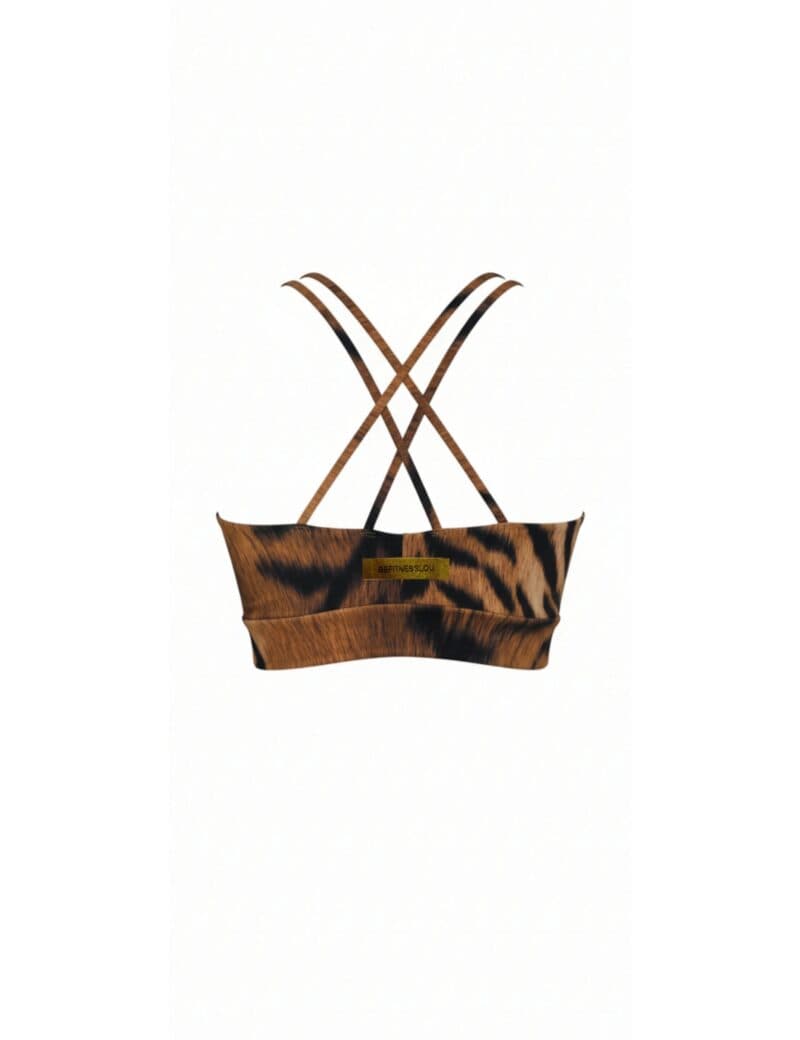 Top Ambar Tiger animal print